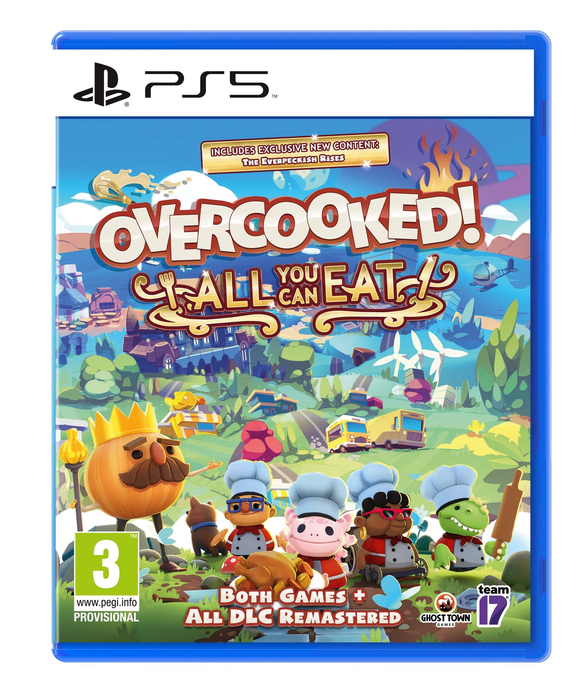 Overcooked All You Can Eat (PS5) + Sony PlayStation 5 - Manette Sans Fil DualSense