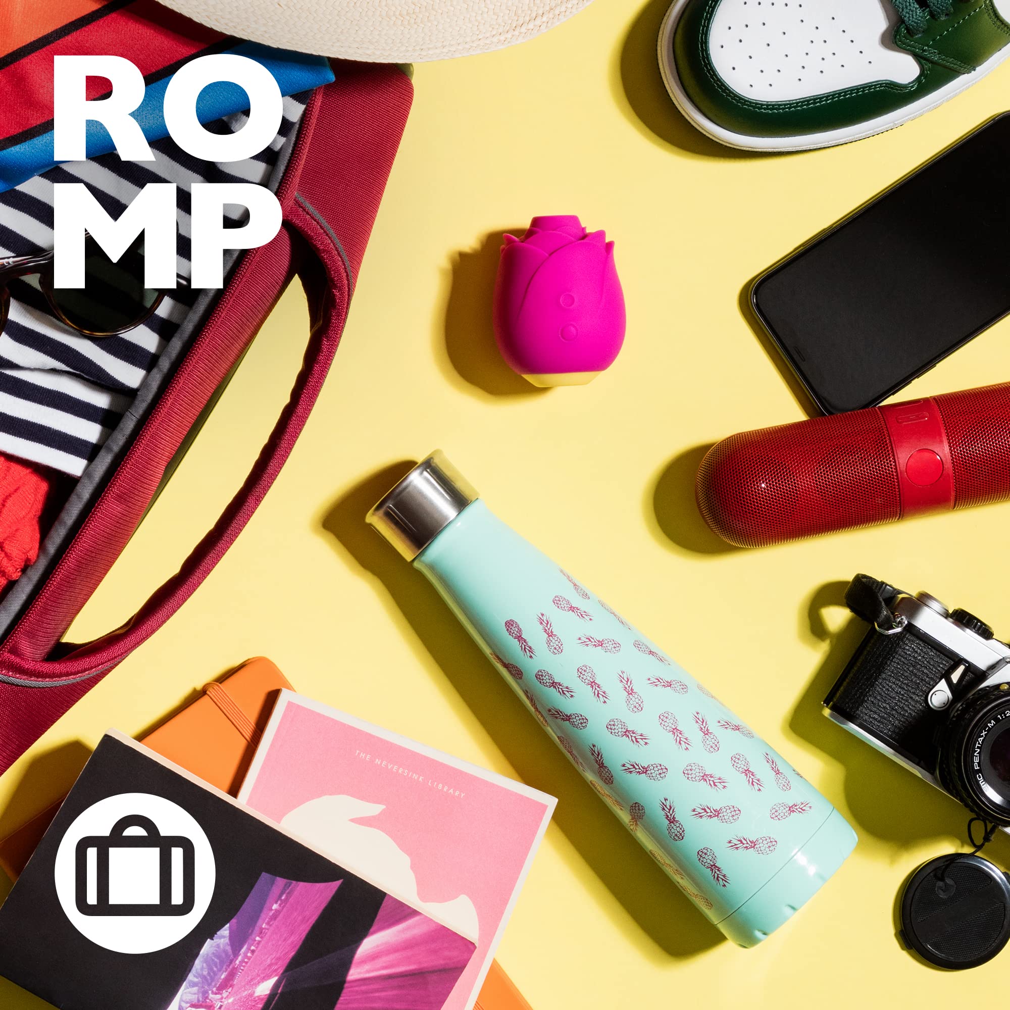 ROMP Rose Succionador de clítoris feminino | Estimulador vibrador mujer con 6 niveles de intensidad y 4 modos de vibración | Juguetes eróticos para pareja sexuales sumergible y recargable
