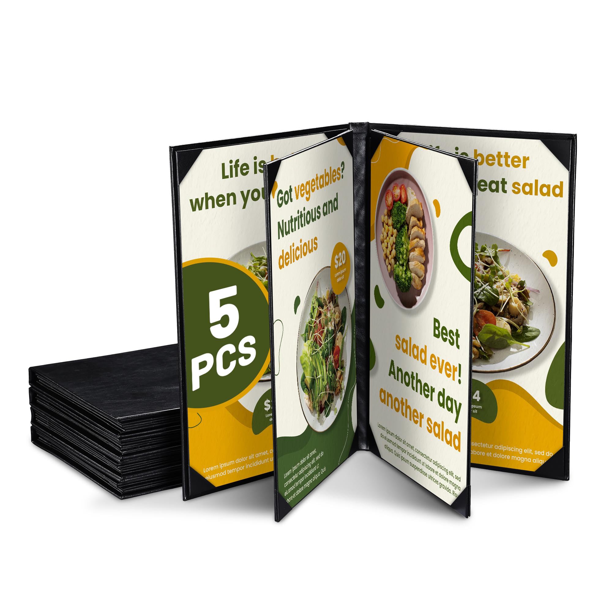 WeChef 5 Pack Menu Covers 8.5