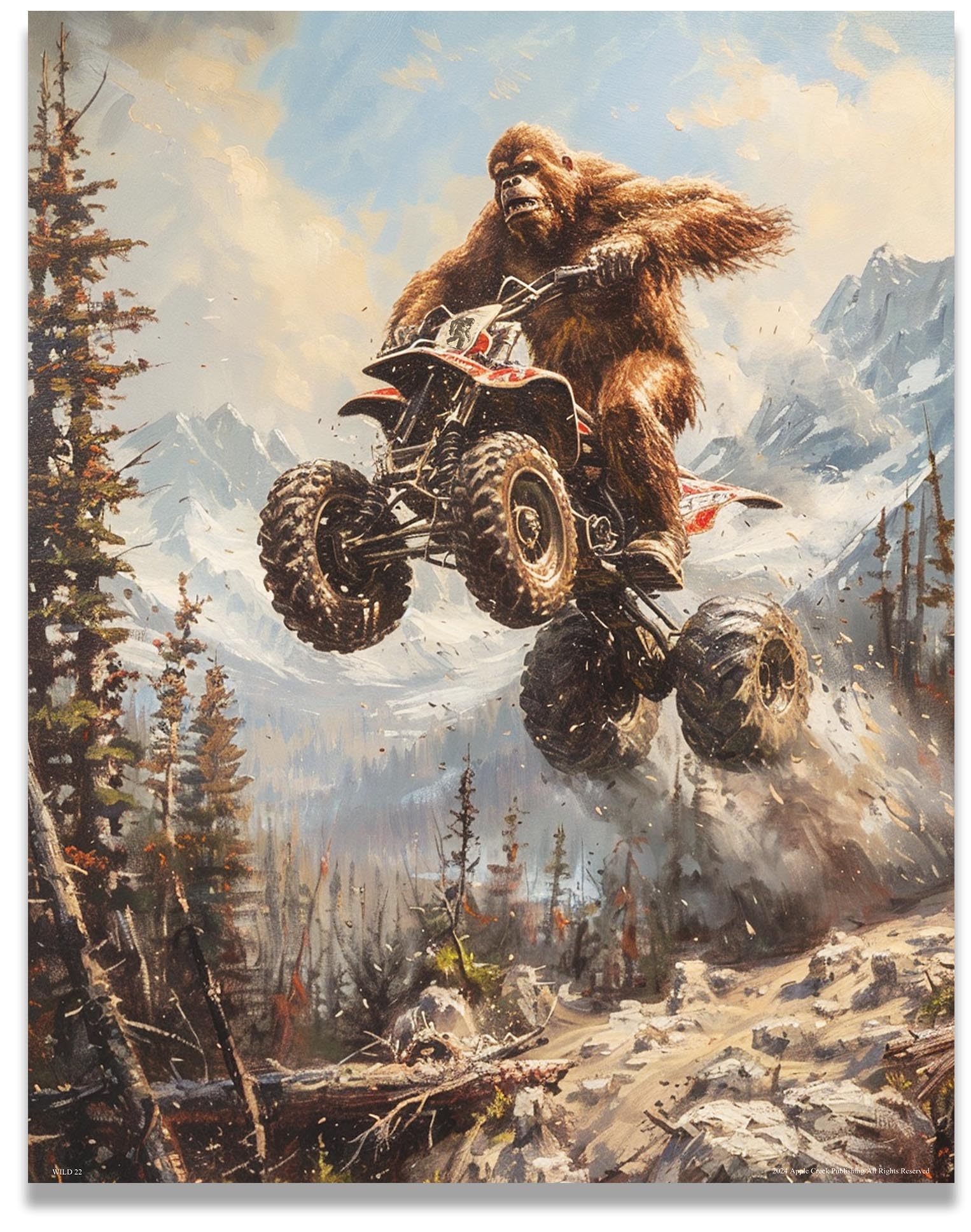 Amazon.com: Apple Creek Off Road- Bigfoot Poster Sasquatch