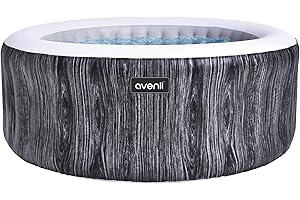 JLeisure Indoor Round Inflatable Hot Tub Spa With Control Panel