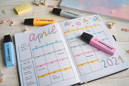 Miniatura 4 de STABILO Resaltador BOSS ORIGINAL Pastel - Pack de 10 - Mellow Coral Red