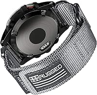 Vista 10 de Compatible con la Correa de Reloj Garmin, Correa Deportiva de Nylon Super Resistente con Diseño de Bucle Tejido, Banda de Reemplazo Dura
