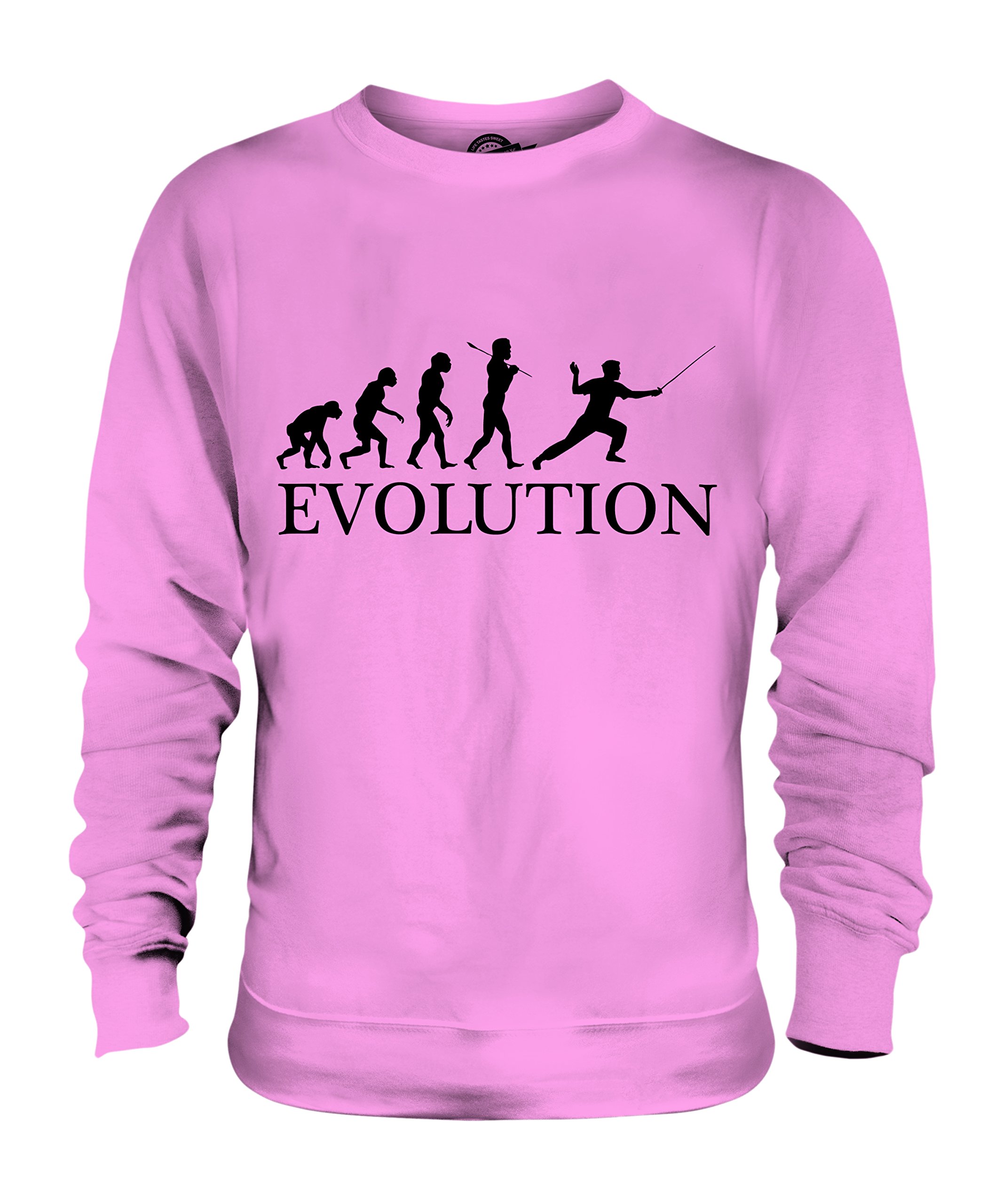 Candymix Scherma Sport Evoluzione Umana Unisex Uomo Donna Felpa