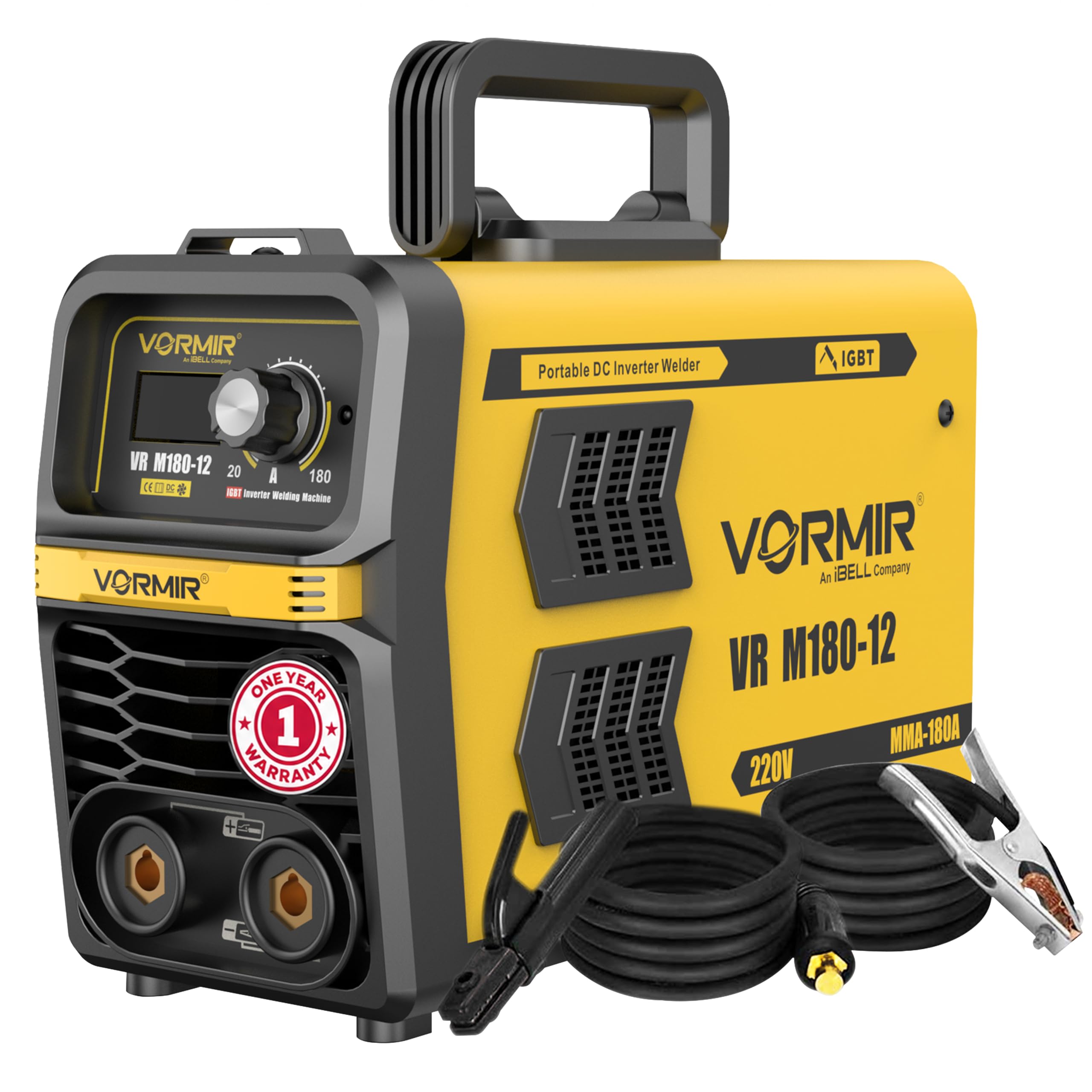 iBELL VORMIR VRM180-12 Inverter MMA Welding Machine (Home/DIY) 180A with Hot Start, Anti-Stick, Arc Force, VRD & IGBT Technology-1 Year Warranty-picture-27