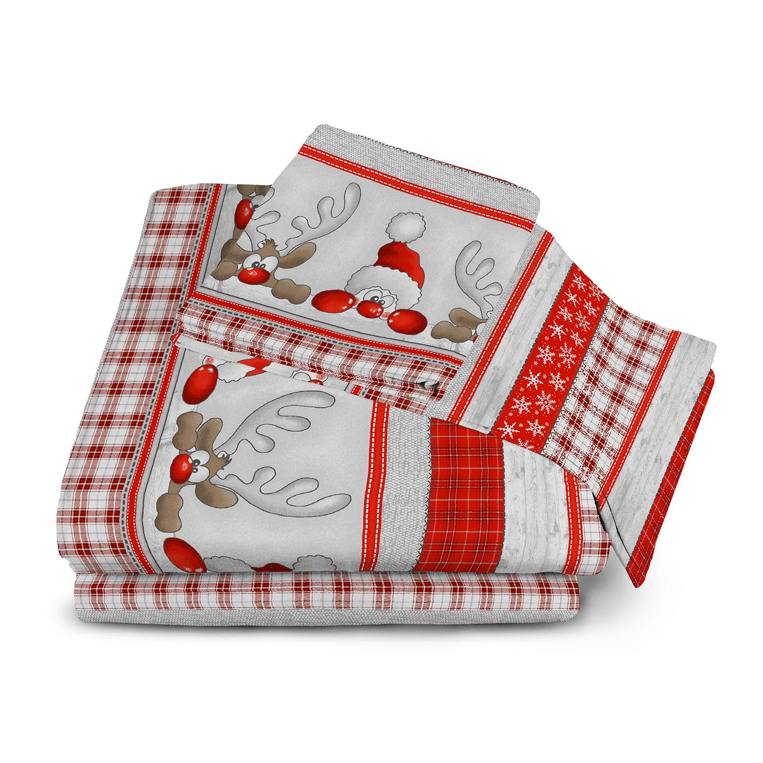 Completo Lenzuola Invernali Banzaii In Flanella 100% Cotone - Anti-Pilling, Per Materassi Alti Fino A 35cm, 3 Pezzi, 1 Piazza E Mezza - Foto 9