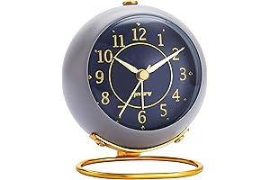 rjuwurv Silent Table Clock for Bedroom or Desk