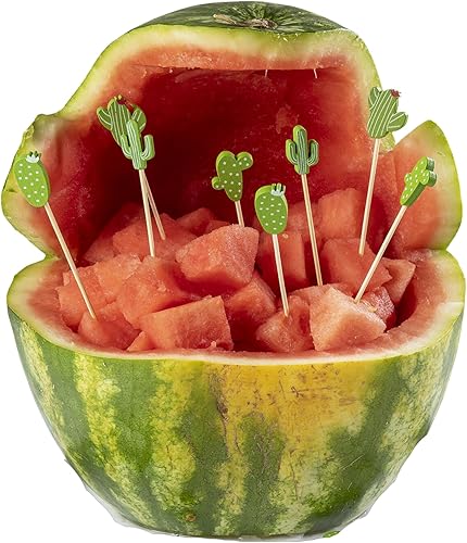 Miniatura 1 de Tablecraft 11203 - Púas de cóctel, 4.5 pulgadas, color verde