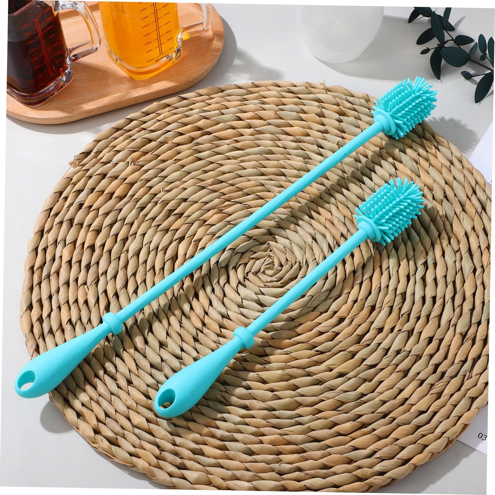 Ipetboom 2pcs Silicone Bottle Cleaning Brush Sports Water Jug Water Bottle Cleaner Cup Cleaner Flexible Bottle Brush Bottle Brush Handle Sports Water Bottle Water Bottle Brush