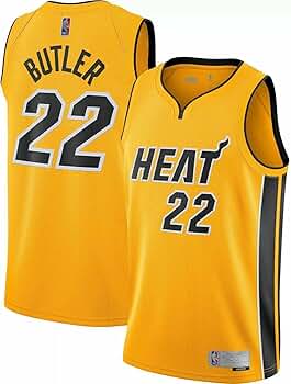 Amazon.com: Jimmy Butler Miami Heat Yellow #22 Youth 8-20