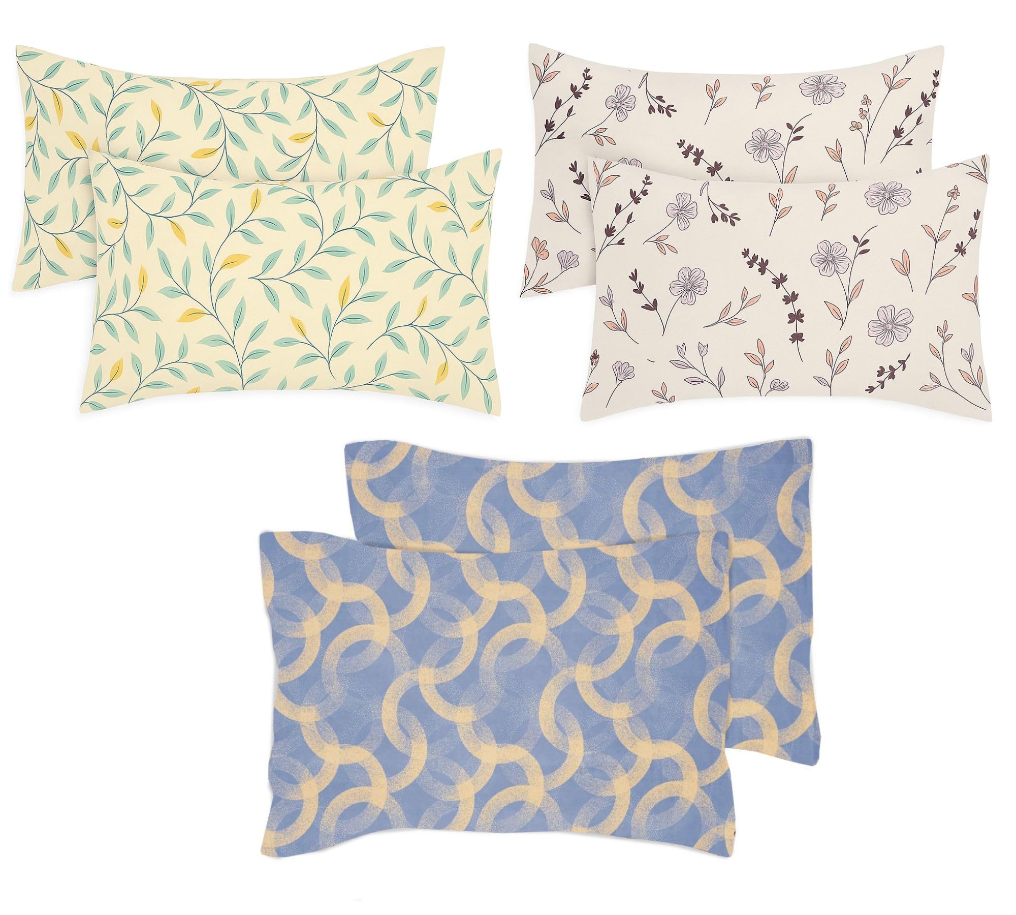 Premium Cotton Pillow Covers - King Size Almond -29