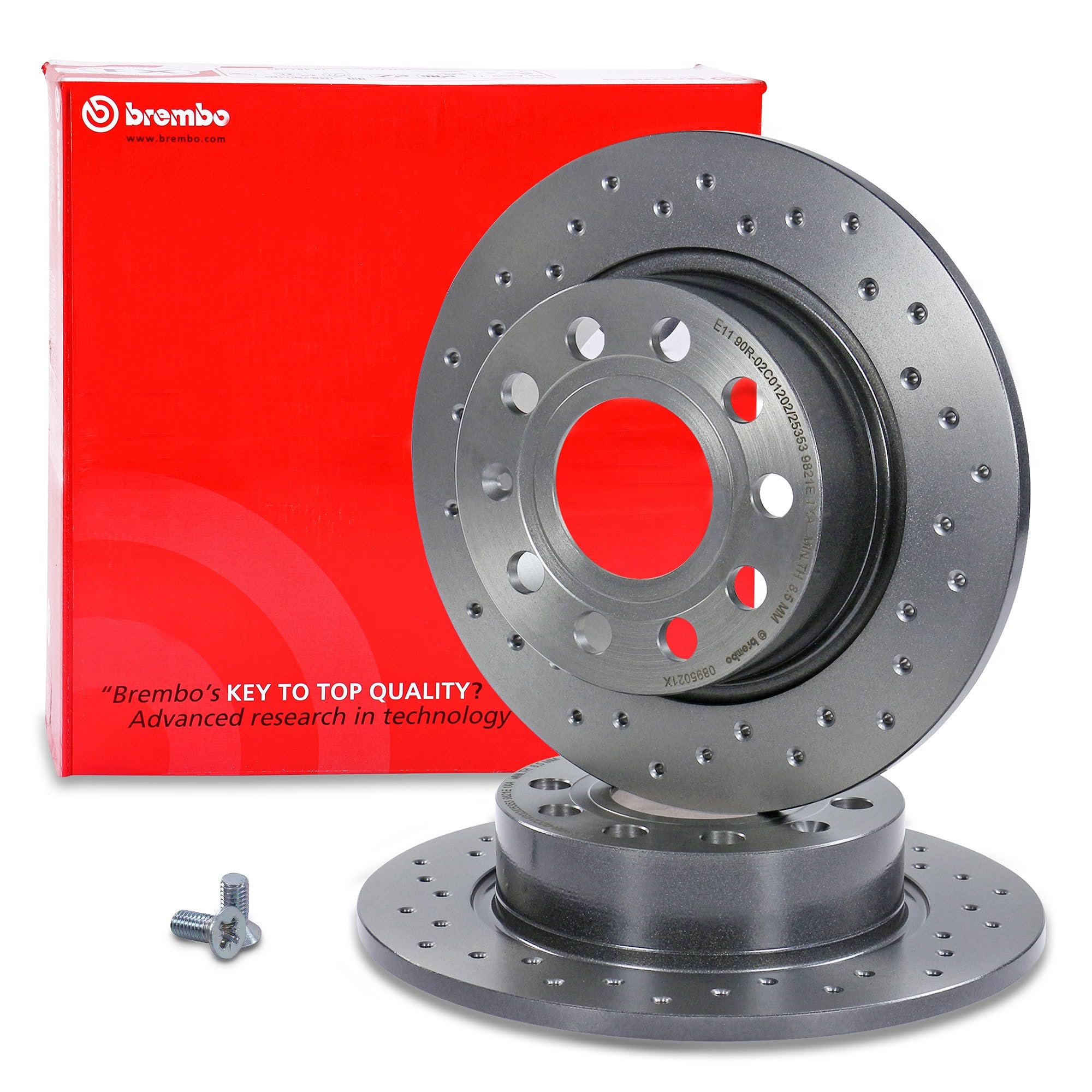 Ensemble composé de Disques de frein + plaquettes de frein essieu arrière 40436776 Compatible avec: AUDI A3, A3 Cabriolet, A3 Sportback, SEAT ALTEA, ALTEA XL, LEON, LEON, LEON SC, LEON ST