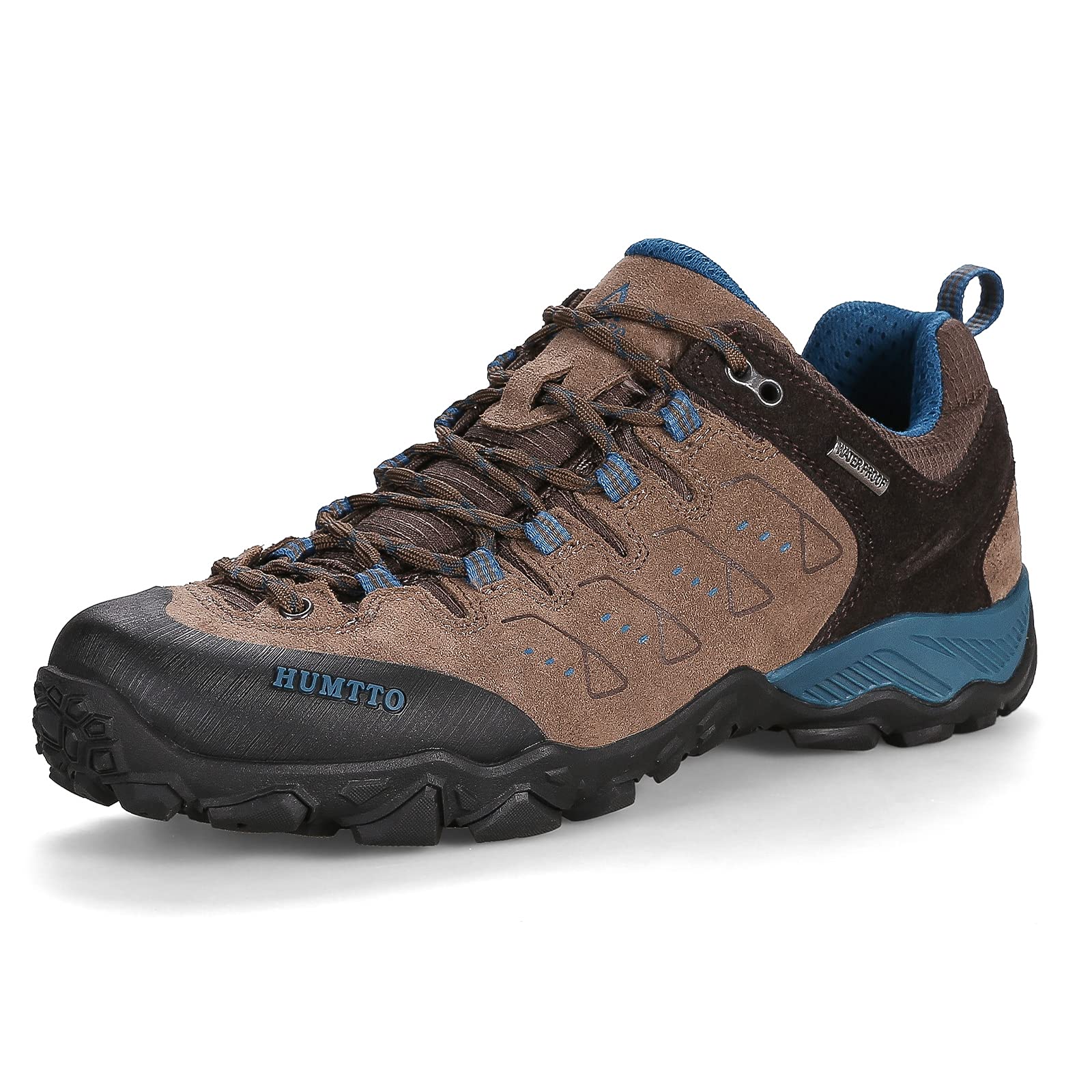 Humttohiking Shoes Men Lightweight Waterproof Outdoor Leather