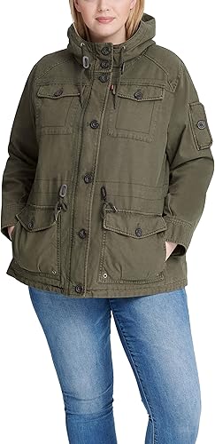 Miniatura 3 de Levi's Women's Lightweight Cotton Military Jacket (Standard & Plus Sizes)