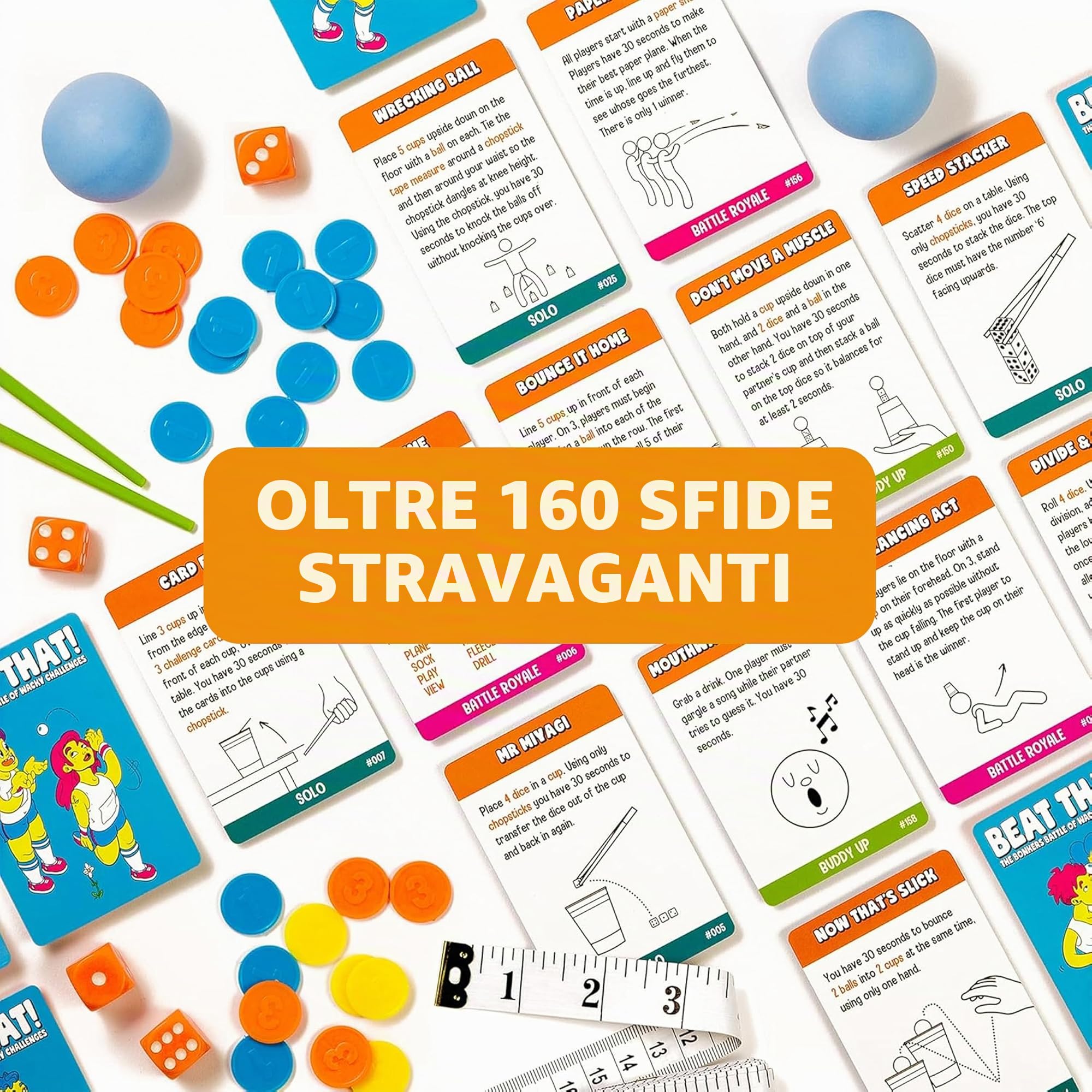 Beat That! - The Bonkers Battle of Wacky Challenges [Gioco per feste in famiglia per bambini e adulti]