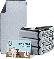 Vista 13 de Almohadillas lavables para orina de perros, 34 x 36 pulgadas, reutilizables, con absorción rápida, impermeables y reutilizables para orina de parto