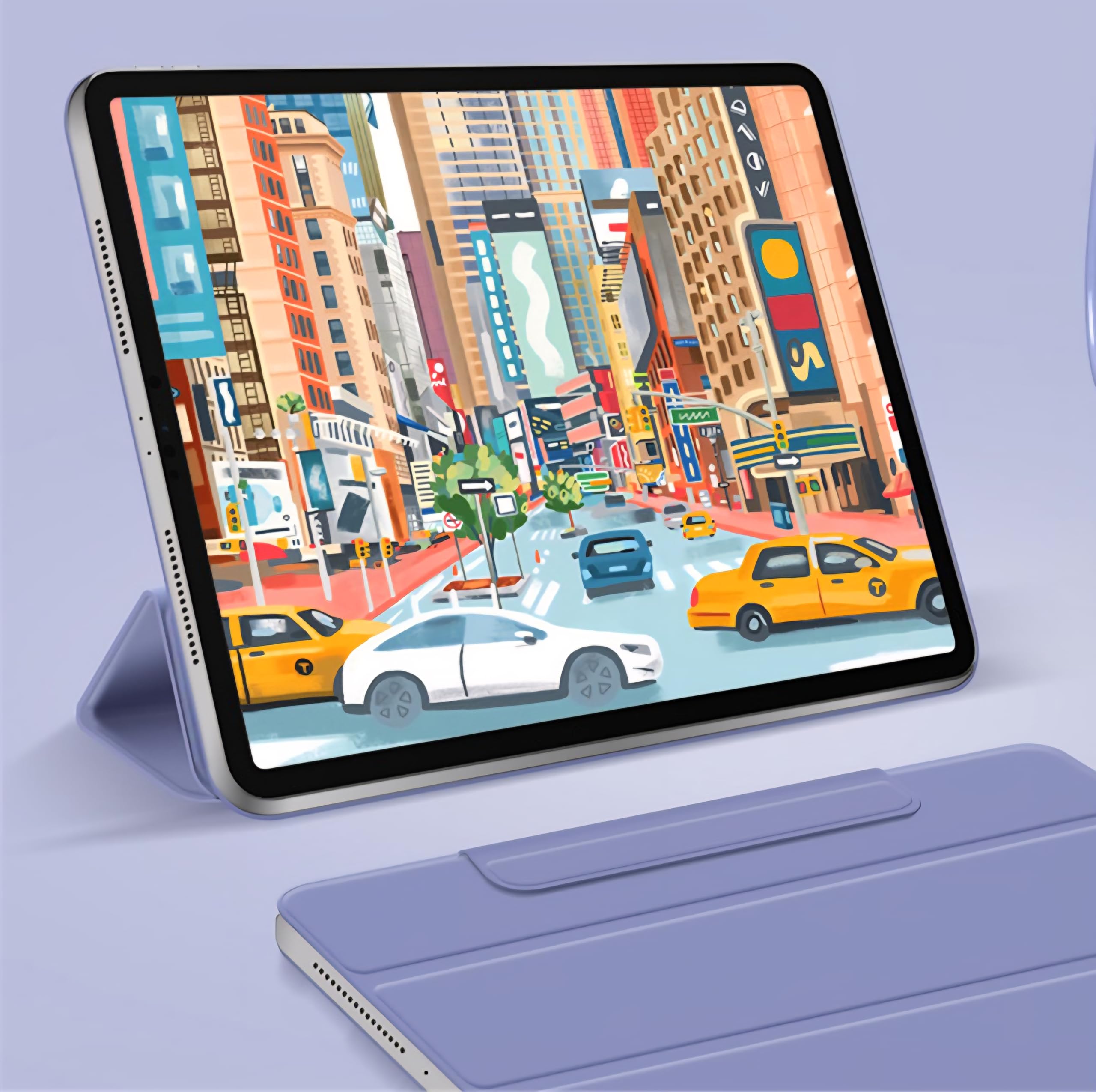 iPad2026-11 iPadcase＆pencil Classic Magnetic Case for iPad 11 (A16) 2025 and iPad 10 2022, Tri