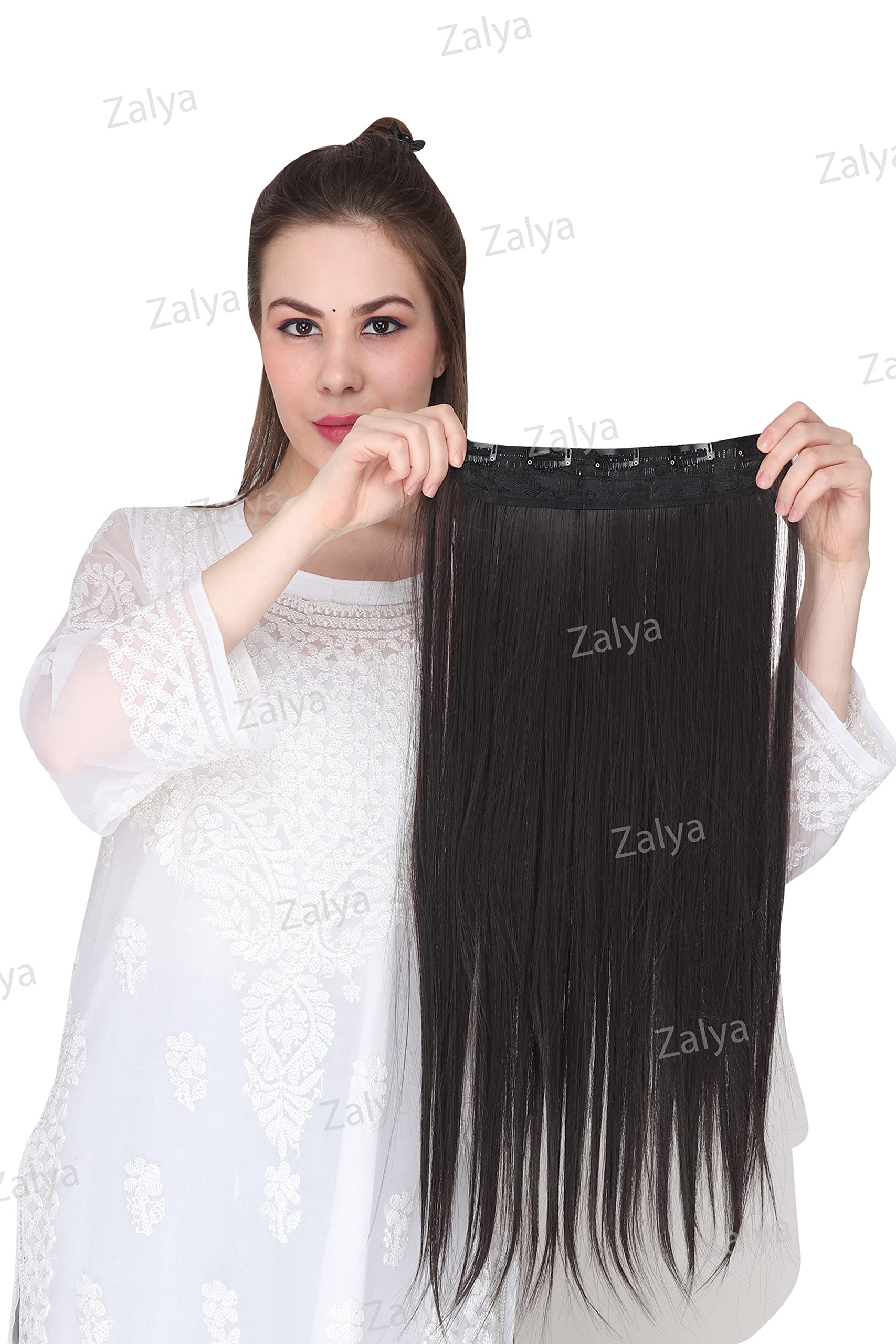 Zalya Natural Brown Straight Hair Extension For Girls To Increase |  Desertcart Seychelles