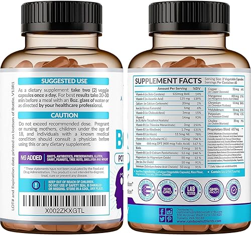 Miniatura 8 de Suplementos de refuerzo cerebral 40 en 1 para memoria, enfoque, claridad, energía, rendimiento | Suplemento natural de apoyo cerebral nootrópico con