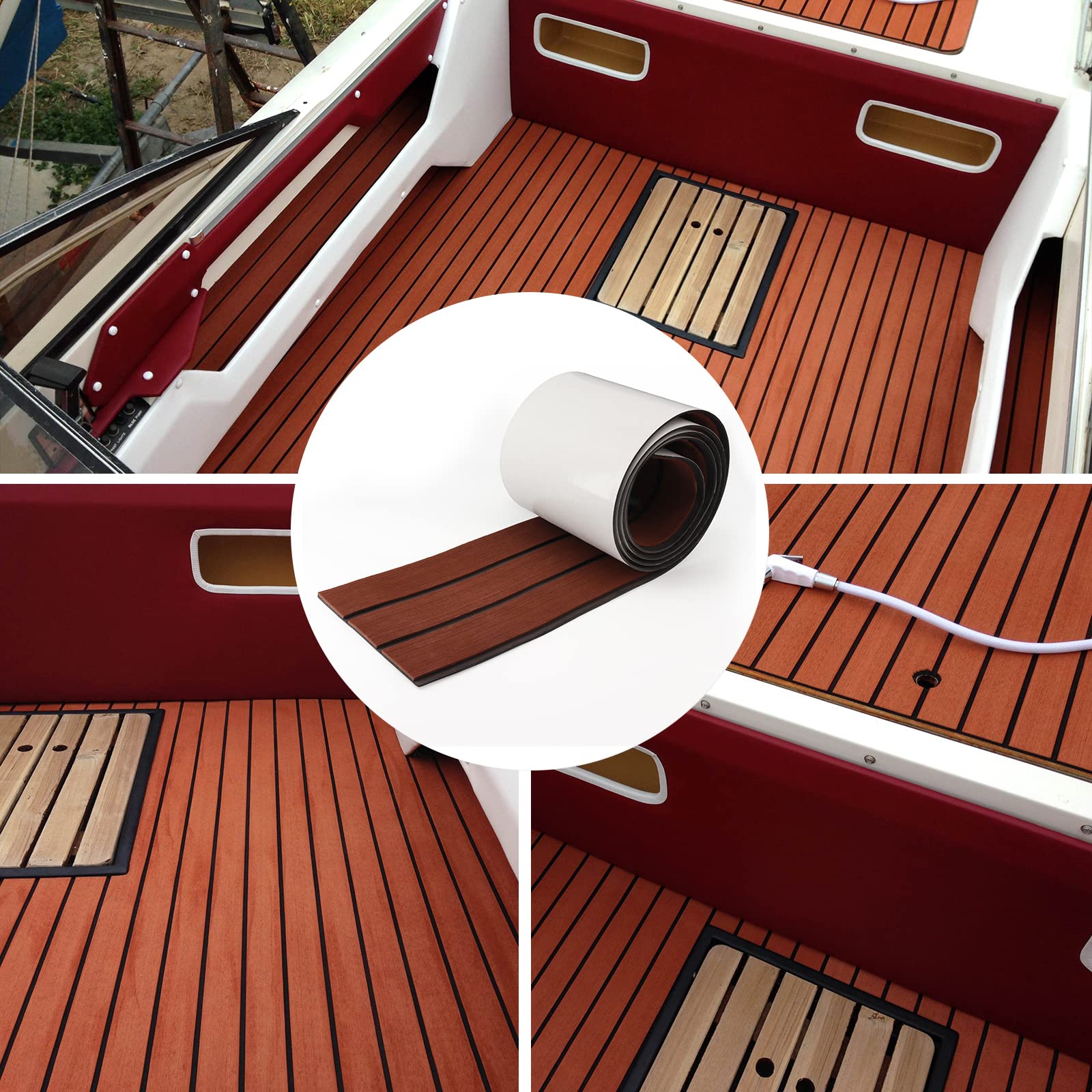 Aufee - Alfombra antideslizante para barco, duradera y práctica para cubierta de barco, yate, antideslizante, alfombra para lancha, alfombra para lancha (gris claro Aufee - Alfombra antideslizante para barco, duradera y práctica para cubierta de barco, yate, antideslizante, alfombra para lancha, alfombra para lancha (gris claro
