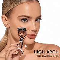 Vista 4 de JAPONESQUE Extreme Lash Curler - Scissor Comfort Handle, Deep Curl, Keeps Lashes Curled for 8 Hours, High Arch Design, for Natural or False Lashes