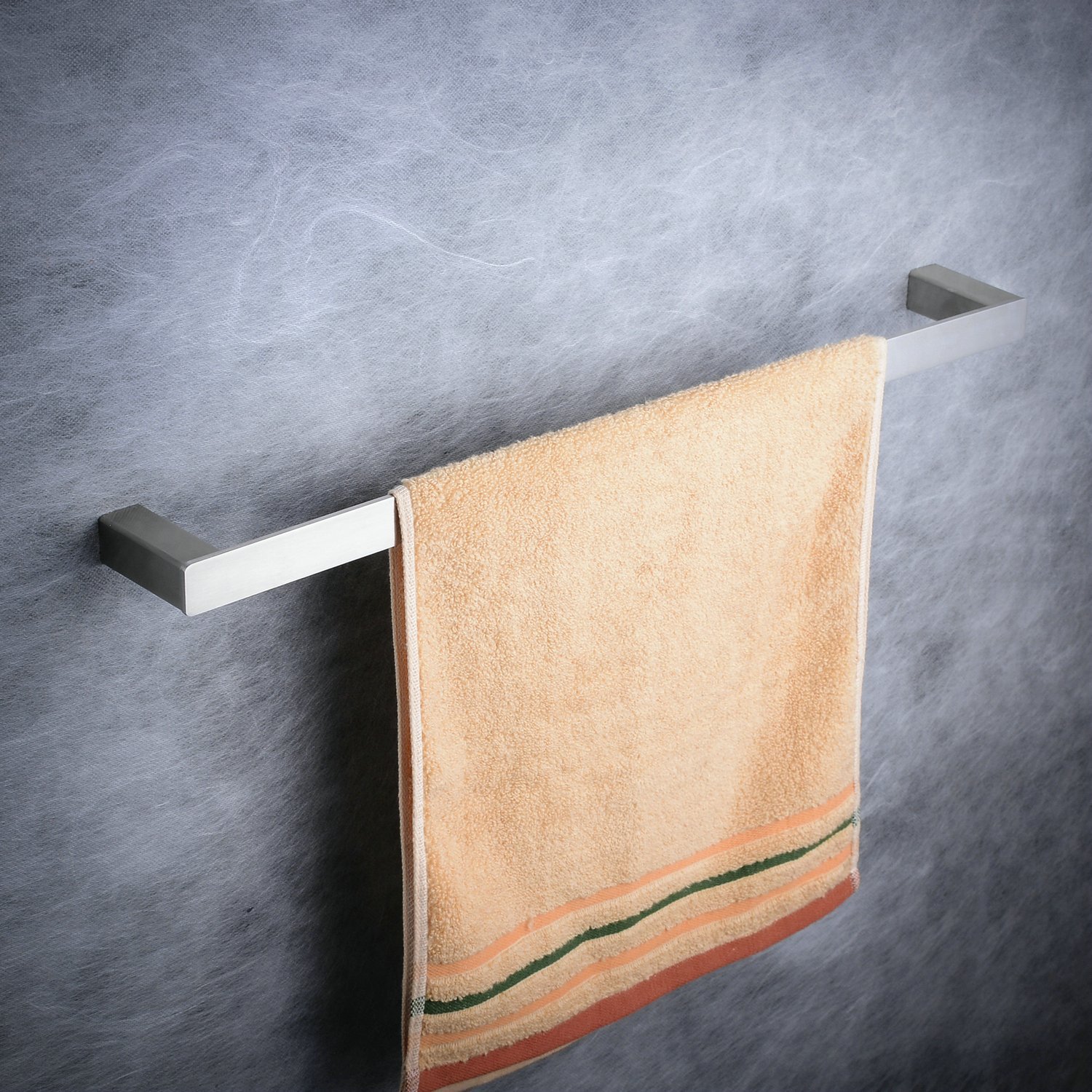 Beelee BA8501N-40 - Toallero de pared (40 cm, acabado en níquel cepillado, acero inoxidable SUS 304)