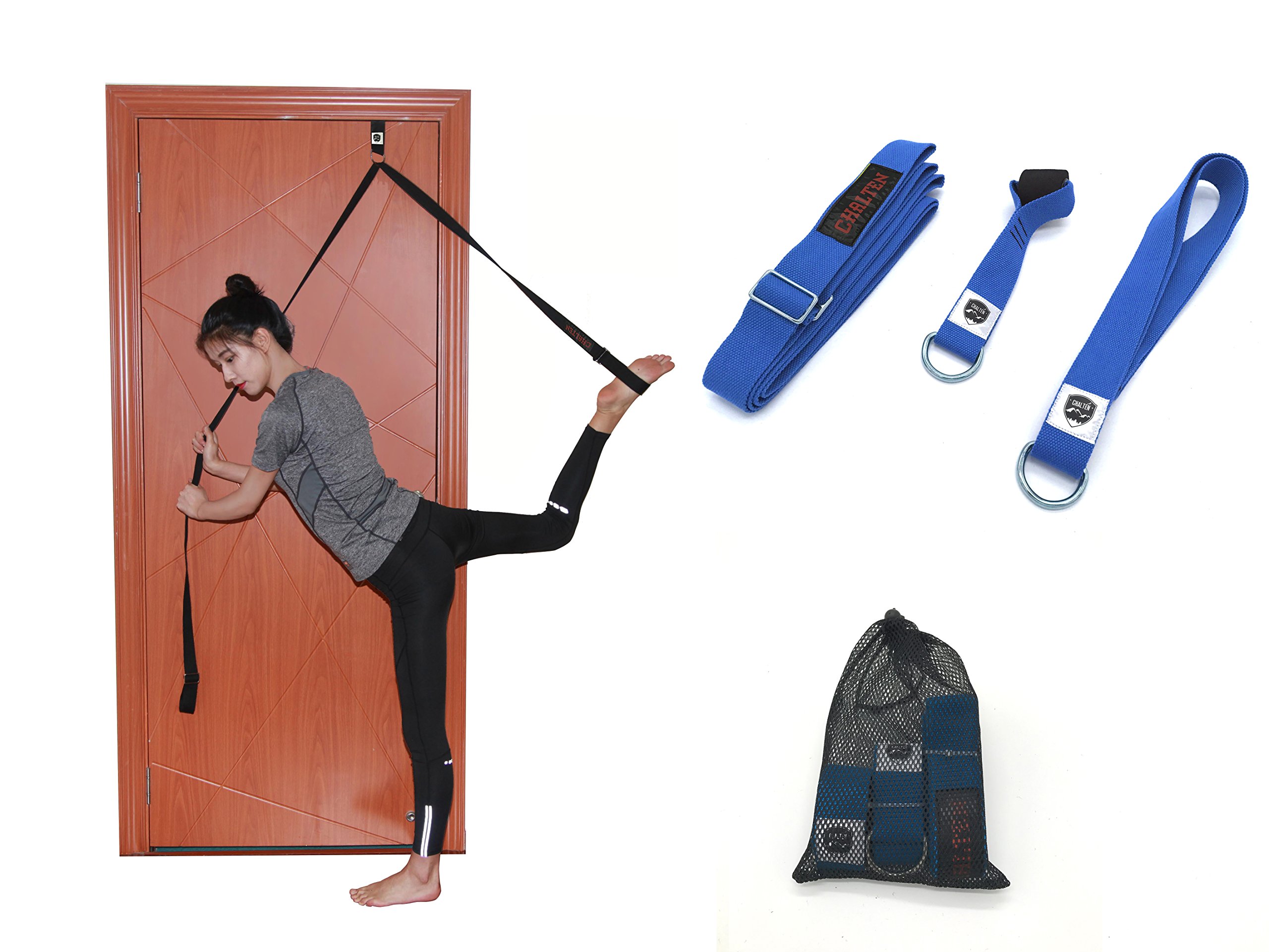 Multi-Functional Stretch Strap - Indoor & Outdoor Workout Training Kit for Yoga, Ballet, Dance & Gymnastics(4 Color Option)