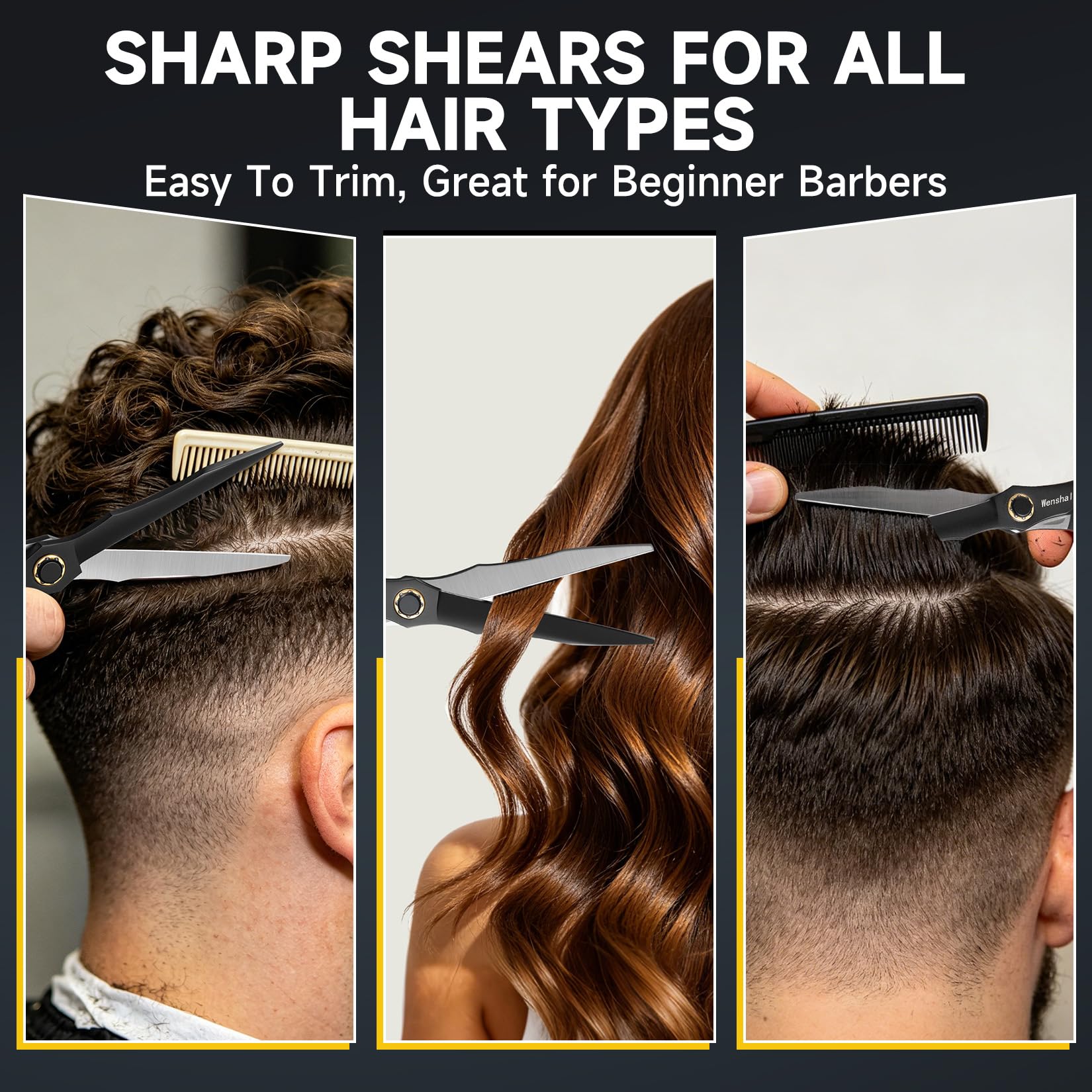 Wenshall Black Professional Hair Thinning Shears