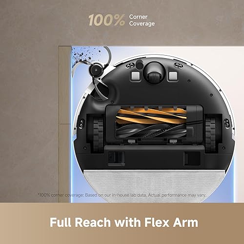 Miniatura 9 de DREAME Aspiradora robot D20 Pro Plus, succión de 13,000 Pa, DuoBrush para pelo de mascotas, limpieza de esquinas, vaciado automático, prevención