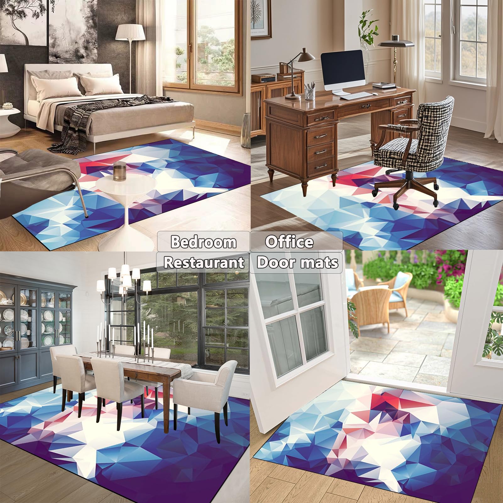 Tappeto Gaming Pavimento, Tappeto Sedia Ufficio, Tappeto per Sedia con Ruote, Tappeto Multiuso Tappetino di Protezione, Tappeto Salvapavimento Protezione Parquet e Pavimenti Duri 120 x 150 cm