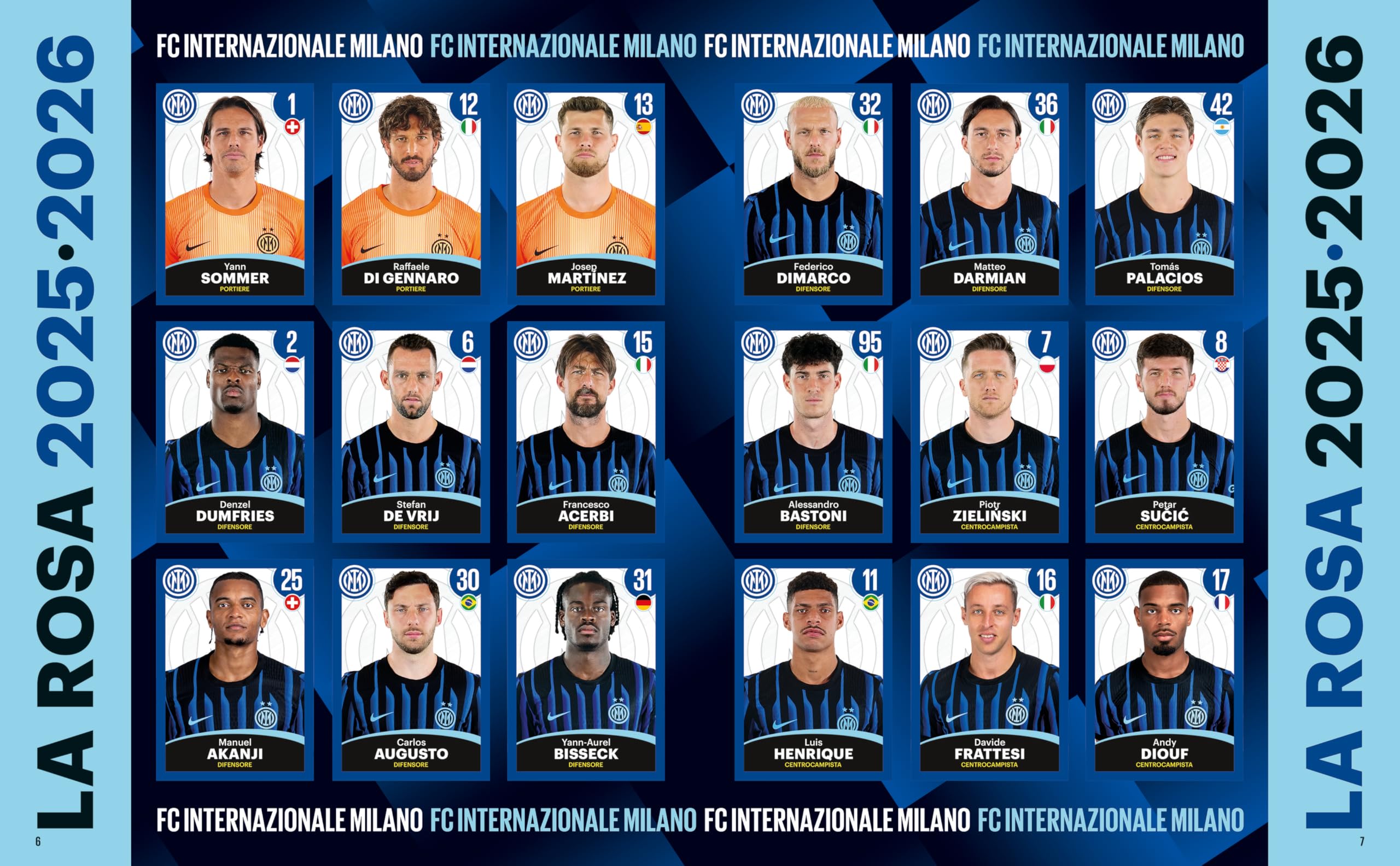EURO PUBLISHING Album Figurine Inter 2025-2026 Prodotto Ufficiale 274 figurine