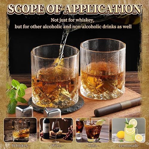 Miniatura 4 de CFZYZB Juego de piedras de whisky en forma de corazón, regalo para hombres y mujeres, regalos de Navidad para él, marido, novio, regalos para