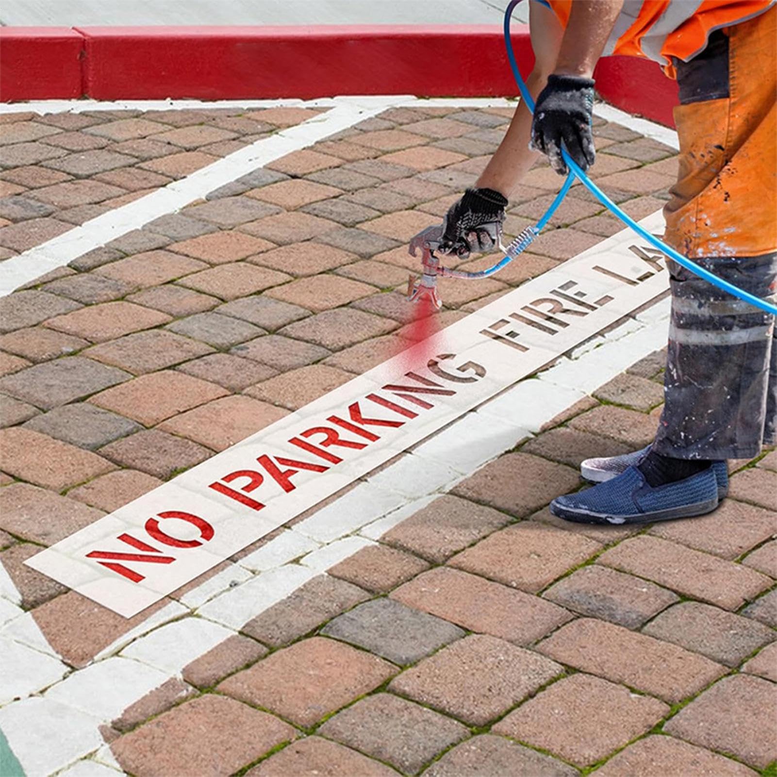 Parking - Découpe précise - Pliable - En silicone transparent - Réutilisable - Pour extérieur, entrepôt, école, allée, route, usine, sol