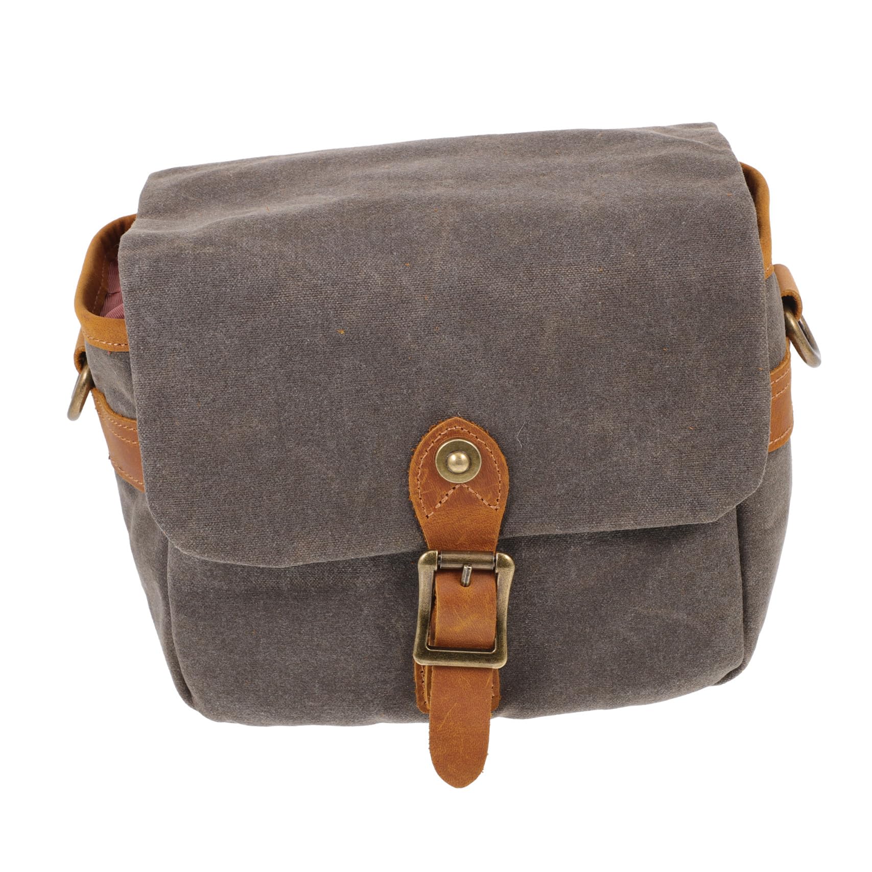 HOMSFOU Borsa Tracolla Portatile in Canvas Verde per Macchina Fotografica Custodia Protettiva per Viaggi e Uso Quotidiano