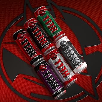 HELL Energy Drink Classic Flavour | 12 x 500ml Cans Multipack | 32mg/100ml Caffeine | Contains Vitamins B2 B3 B5 B6 B12 | Preservative Free | Vegan | Reduce Fatigue & Boost Energy