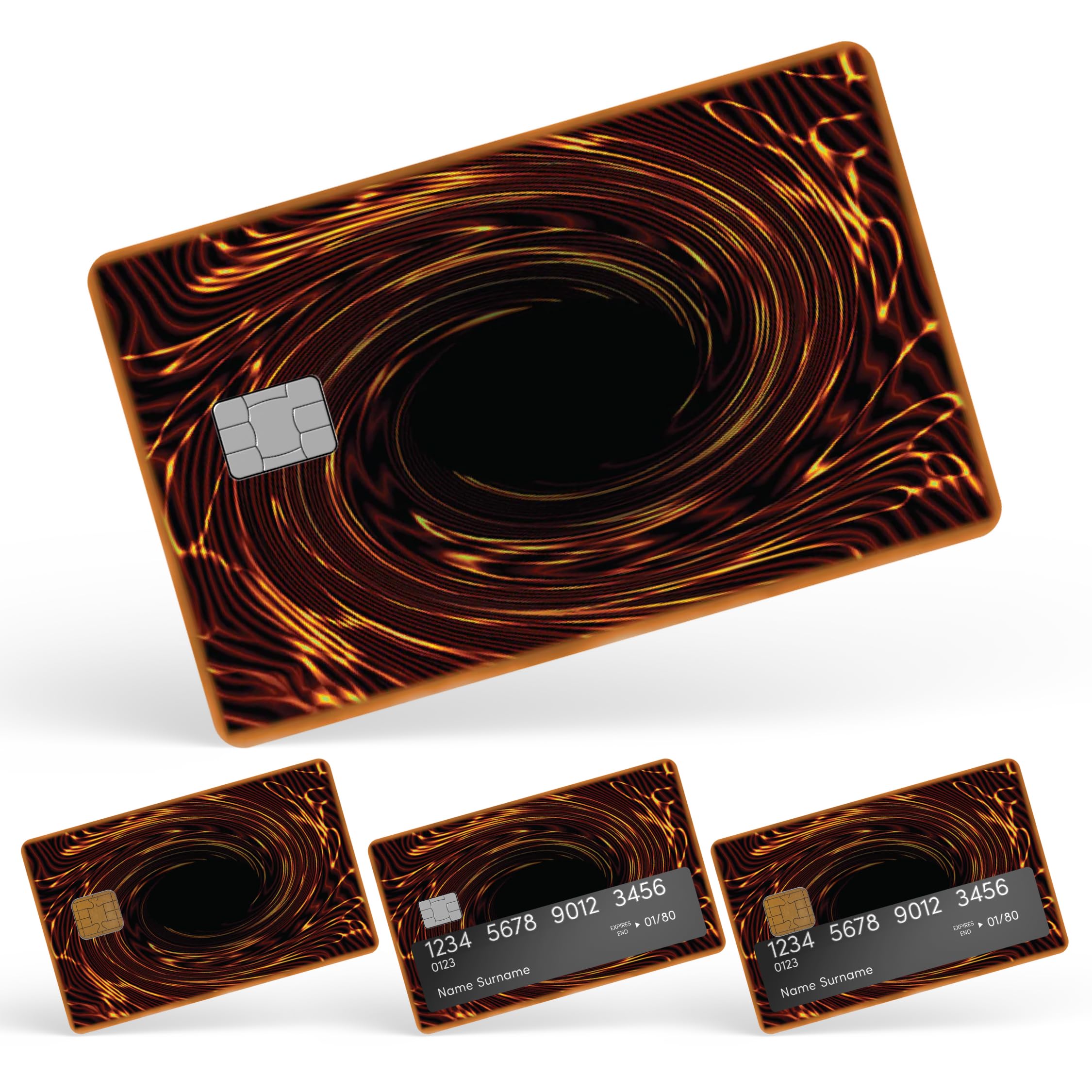 CUCU Covers Portal Credit Card Skin Debit Card Stickers for Key, Debit, Credit, Bank Card 4PCS Card Skin for Adults