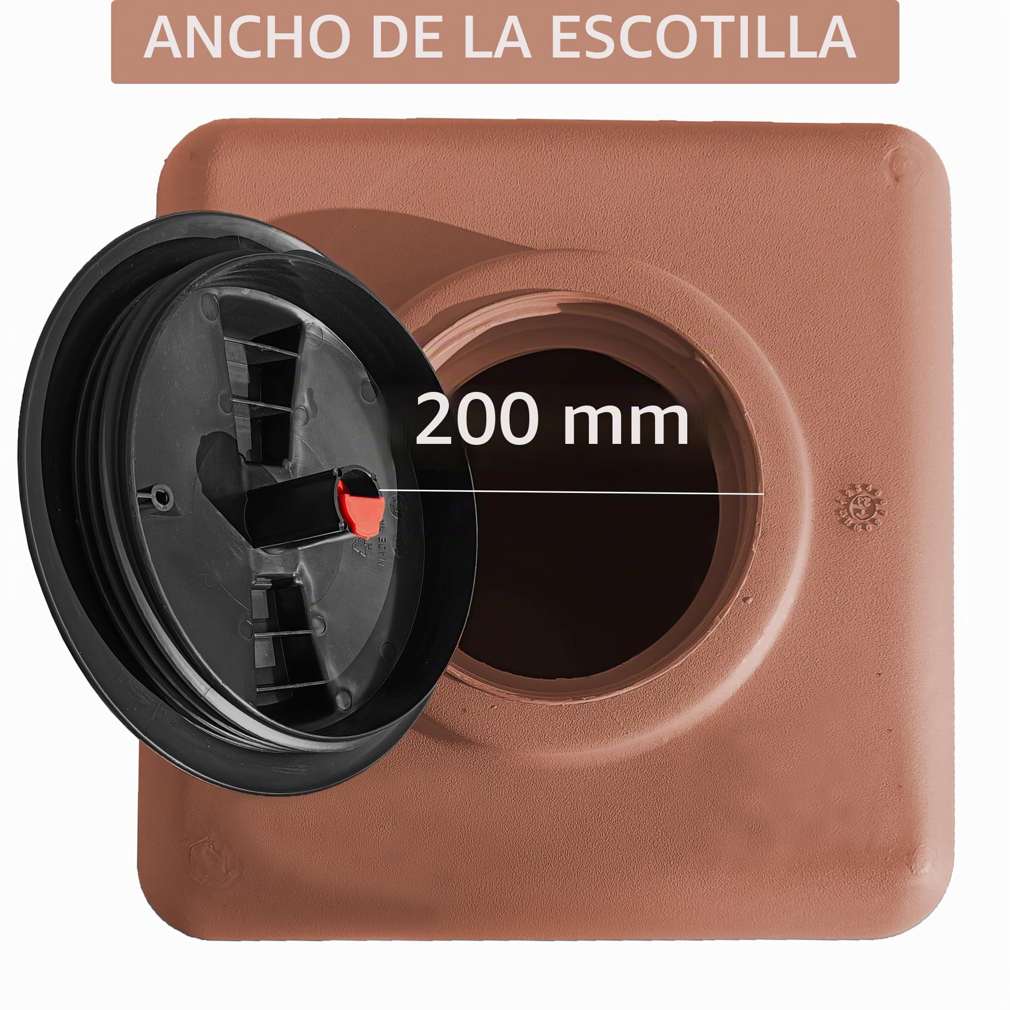ESTO Depósito de agua potable de imitación terracota, 100 l, 200 l, 300 l, 500 l, polietileno, depósito exterior efecto antiguo, bomba y control de presión (solo depósito, 100 litros)