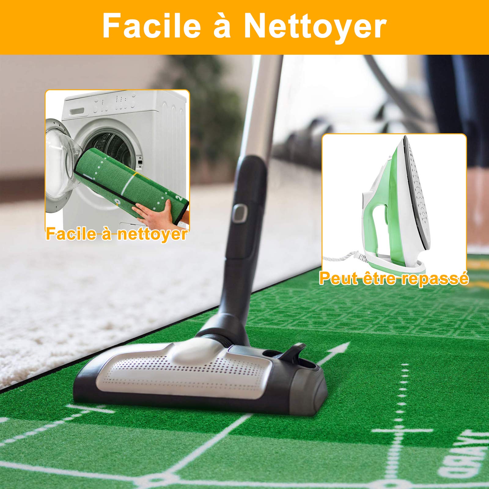 Tapis de Putting à Domicile pour l’Entraînement de Golf, Pofessionnel Tapis D'entraînement de Golf à Domicile pour Cour Intérieure Extérieure - 50x300cm