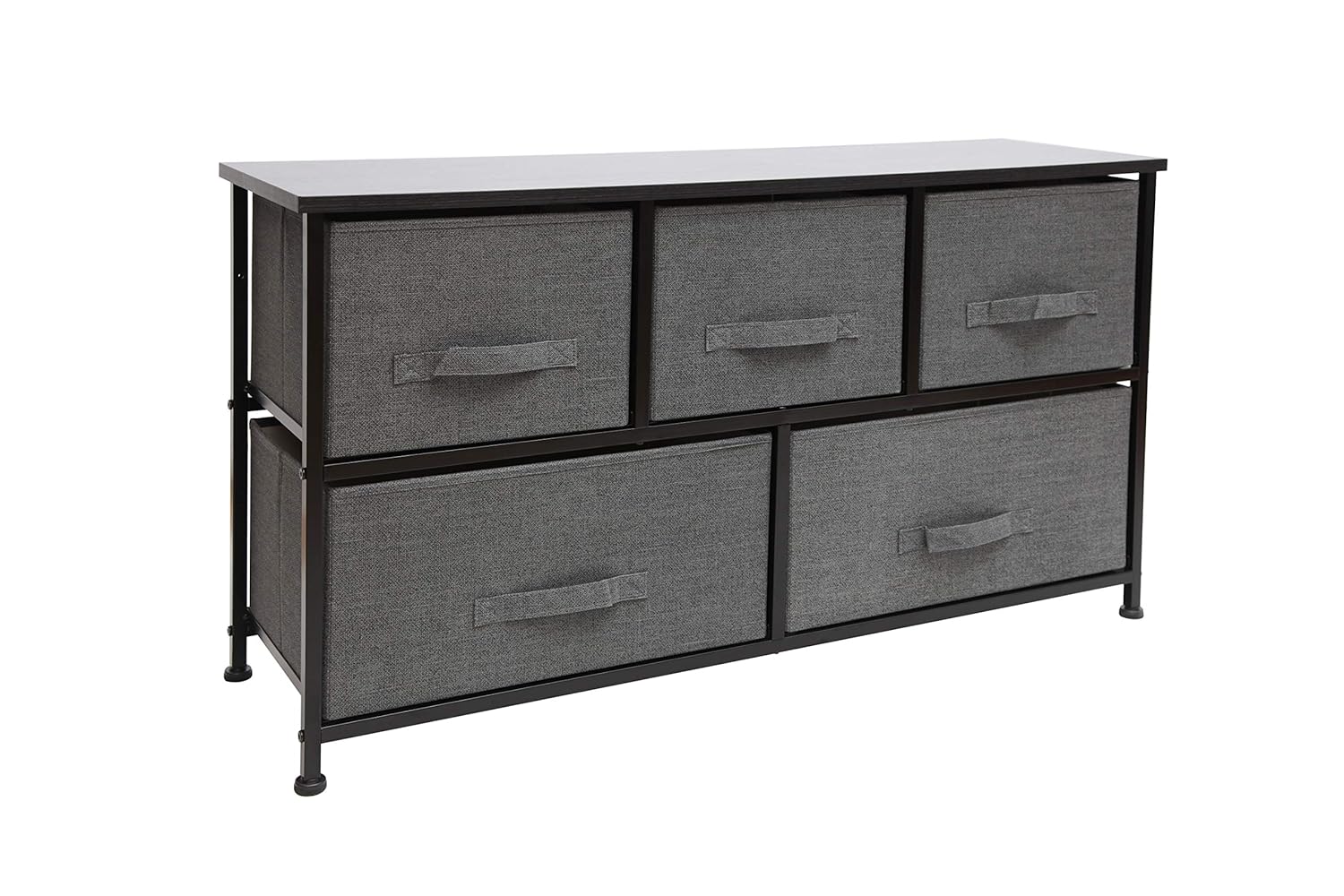 East Loft Extra Wide Dressers for Bedroom Cheap Closet Dresser for Nursery - Storage Dresser with 5 Fabric Drawers - Easy Assembly Small Dresser for Closet Kids Clothes Organizer (Charcoal) : Home & Kitchen