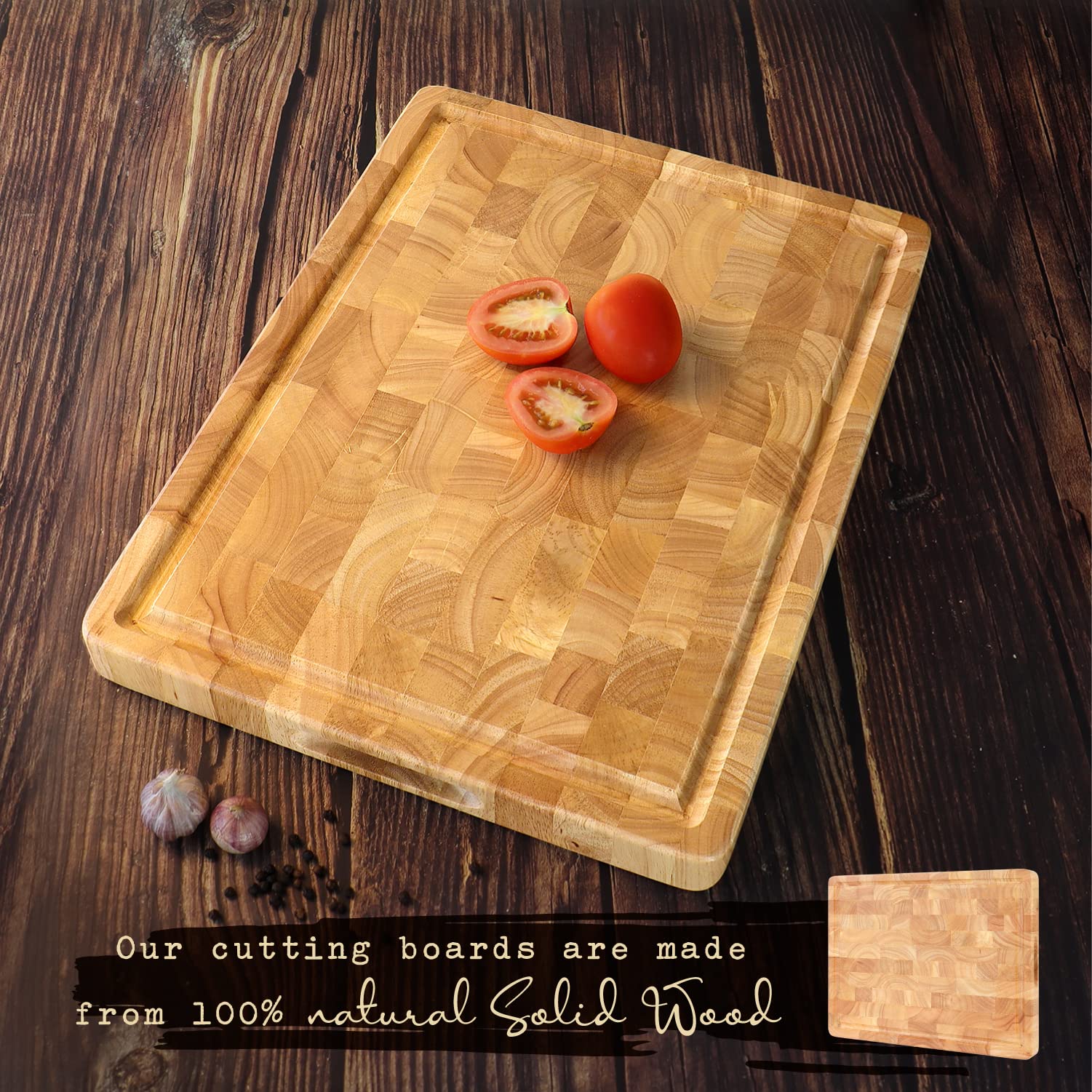Ironwood Gourmet 28217 Groot Charleston End Grain Prep Station, Acacia Hout