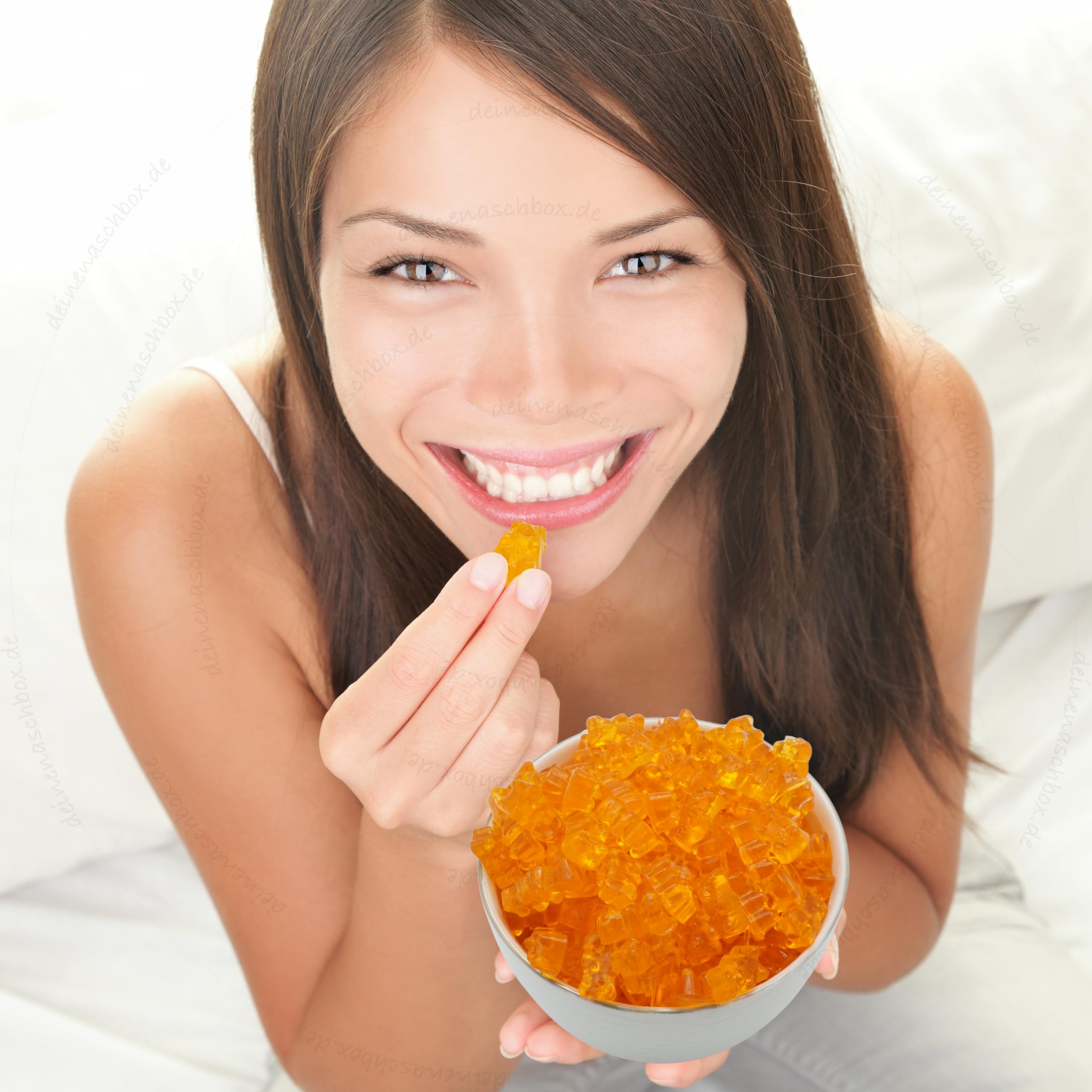 PE ÄM | Zuckerfreie Fruchtgummi Orange Bärchen |3kg Mega Pot | XXL Pack für Party, Candybar & als Geschenk | Süß & Saftig | Premiumfruchtgummi