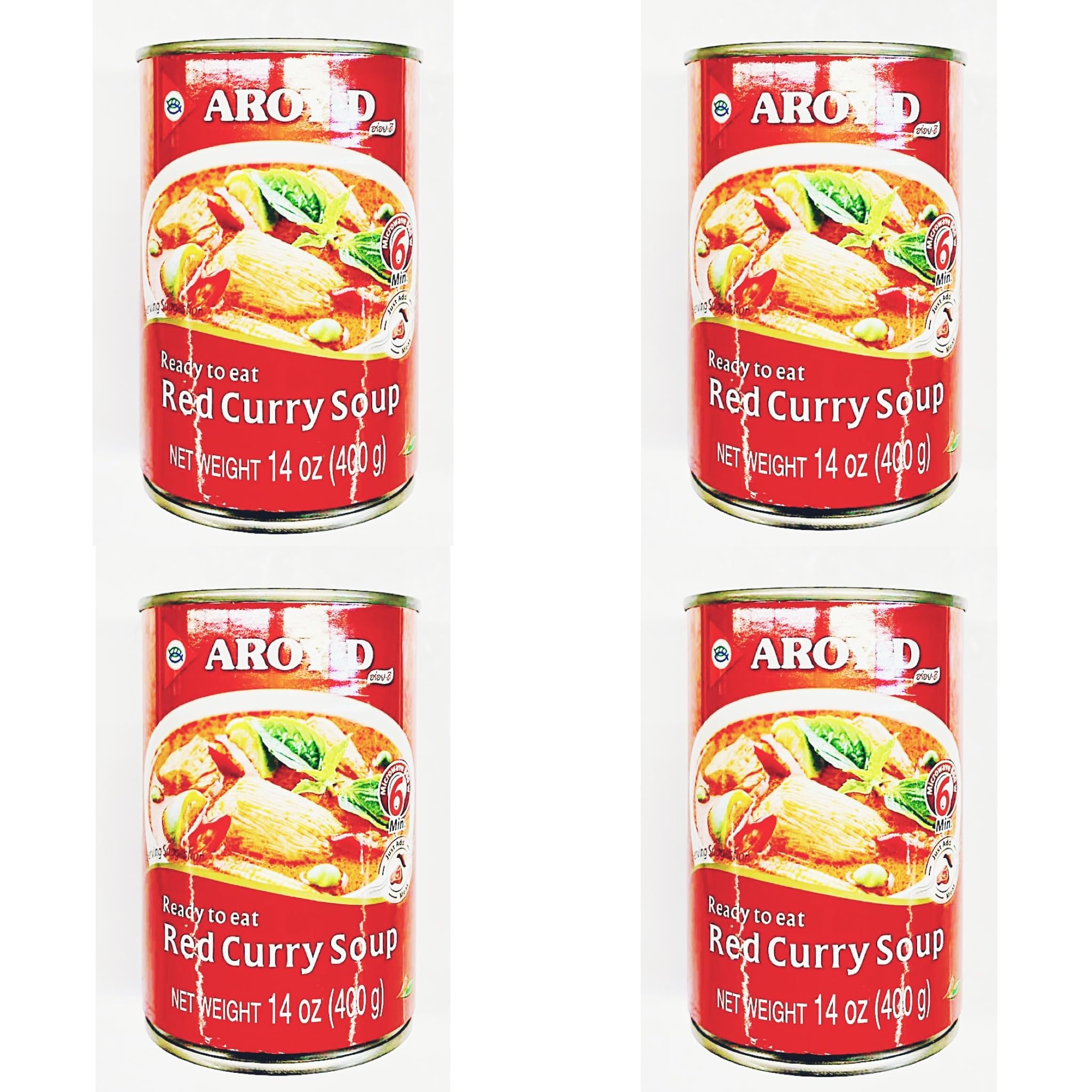 Red Curry Soup, 14 oz, 400g, Pack of 4