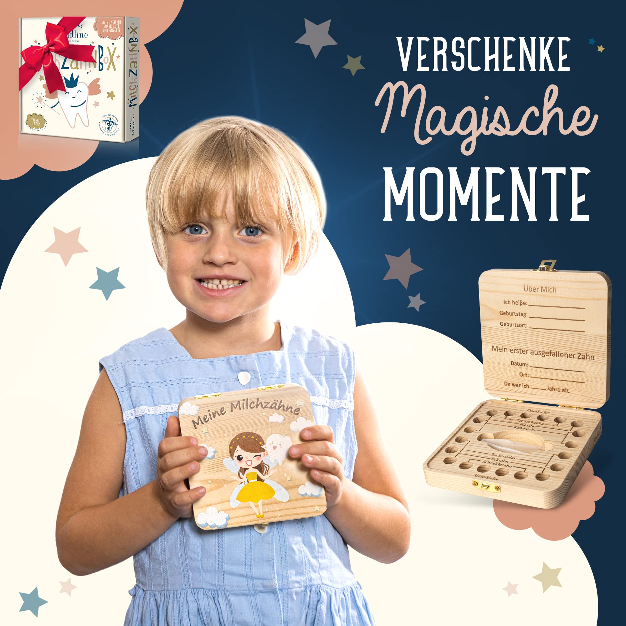 Orssmigs 2 Pièces Boite A Dents De Lait Fille Garcon Boite Rangement