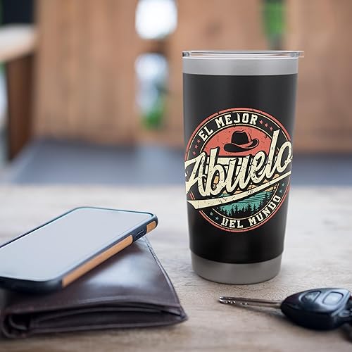Miniatura 7 de Abuelo El Mejor Del Mundo Grandpa Regalo Para Abuelo - Vaso aislado de acero inoxidable
