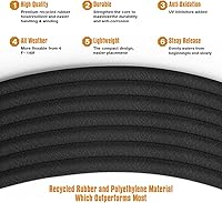 Vista 3 de Manguera de remojo de 50 pies para camas de jardín, interfaz de latón macizo para riego, ahorra un 70% de agua, goma resistente de 1/2 pulgada