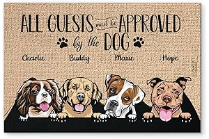 Pawfect House Personalized Welcome Mats: 'All Guests Must Be Approved by The Dog'