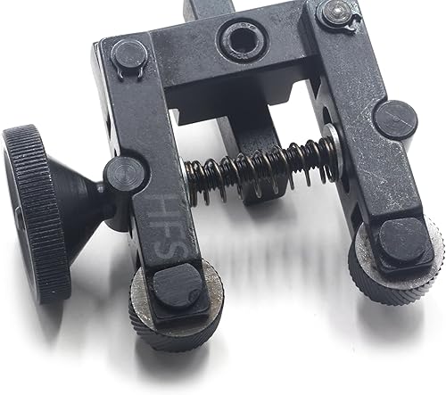 Miniatura 4 de HFS (R) Soporte de herramienta de moleteado ajustable con 6 ruedas para mini tornos 0-2 "de capacidad