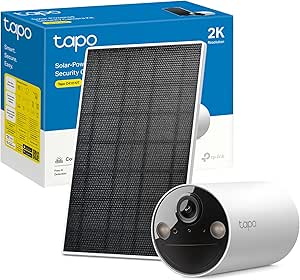 Tapo C410 Solar Powered Outdoor WiFi Camera Kit, 2K 3MP, 6400mAh Battery up to 180 Days After a Single Charge, Colour Night Vision, Alarm with Motion Detection, IP65 asin的图片