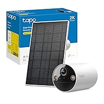 Tapo C410 KIT Telecamera WiFi Esterno ad Energia Solare, 2K 3MP, Batteria 6400mAh fino a 180 Giorni dopo una Singola Carica, Visione Notturna a Colori, Allarme Con Rilevamento del Movimento, IP65