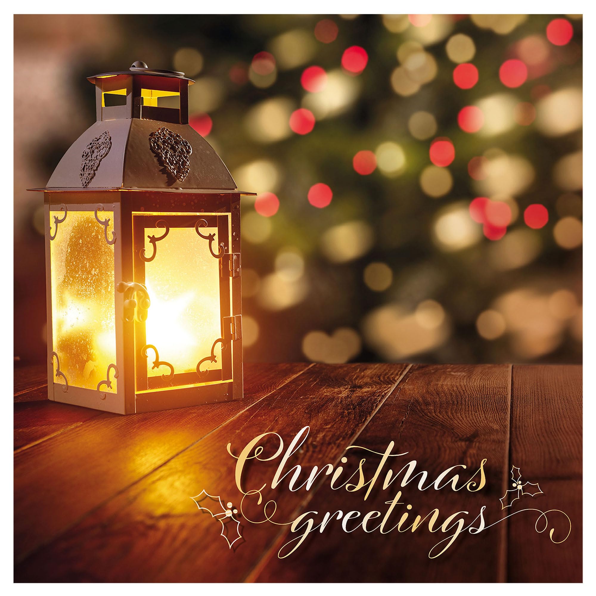 Christmas cards pack, Lantern, 10 Christmas cards 2025 with 10 white envelopes, Designed, printed and hand-packed in the UK